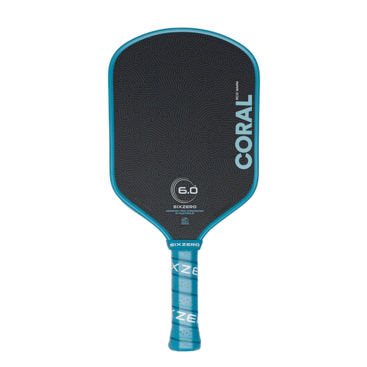 Six Zero Coral 16mm Hybrid Pickleball Paddle