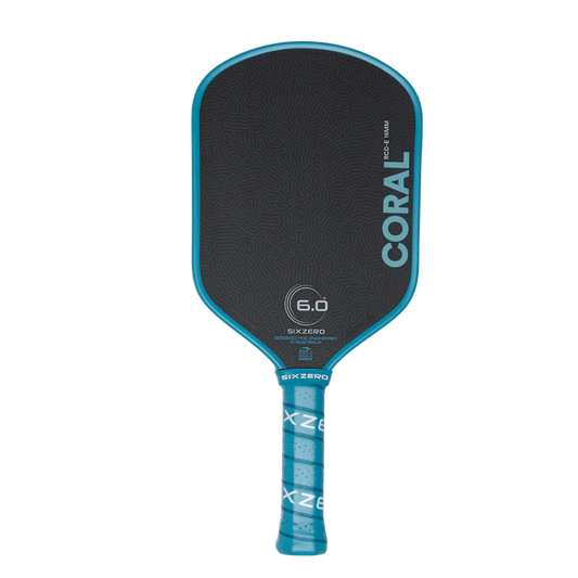 Six Zero Coral 16mm Elongated Pickleball Paddle
