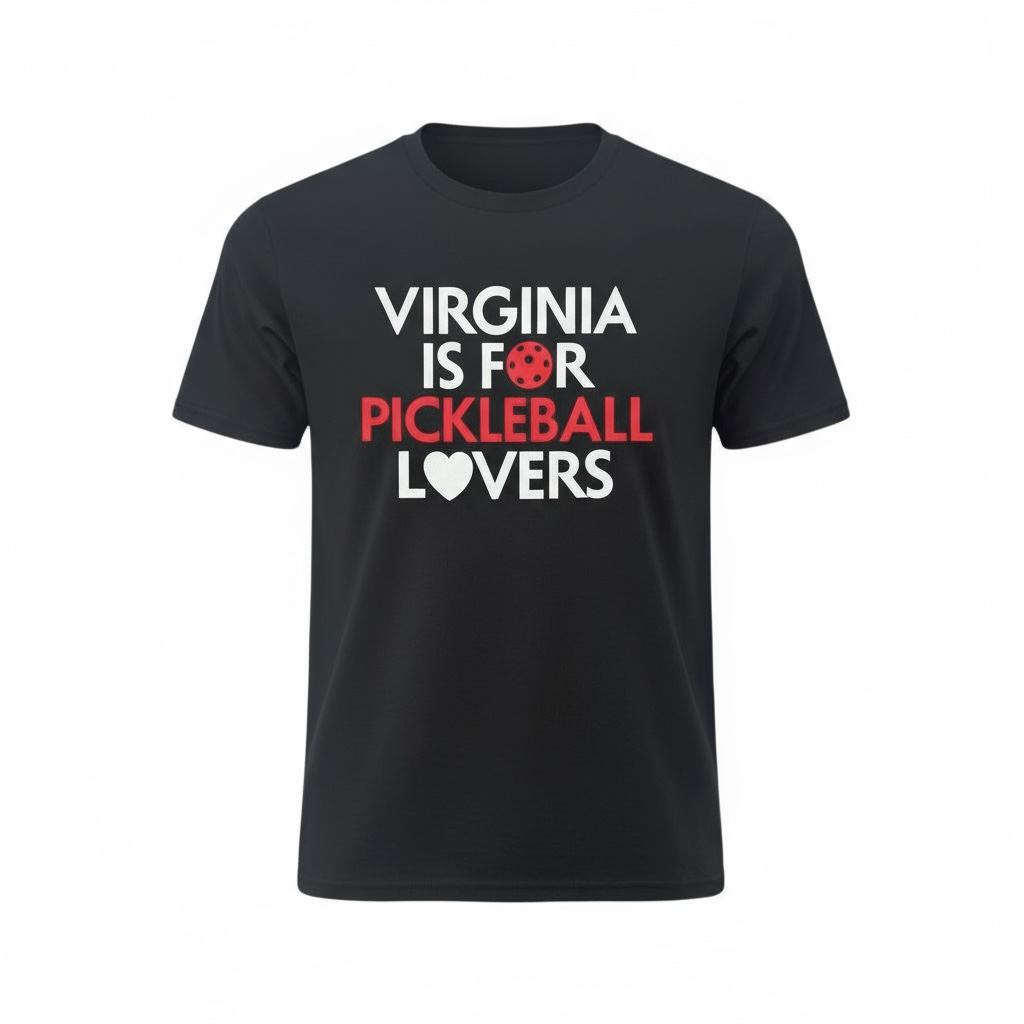 Virginia Is For Pickleball Lovers Cotton T-Shirt