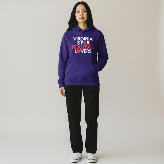 Virginia Is For Pickleball Lovers Heavy Weight Hoodie