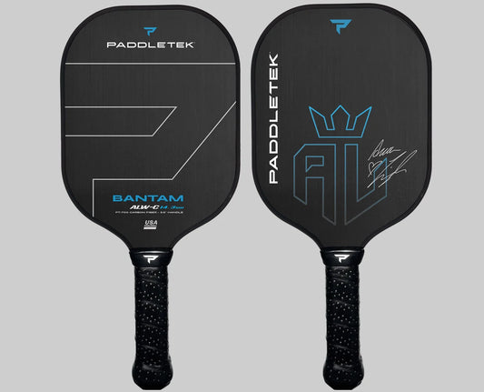 Paddletek Bantam ALW-C 14.3 Raw Carbon Fiber Pickleball Paddle — Detail View