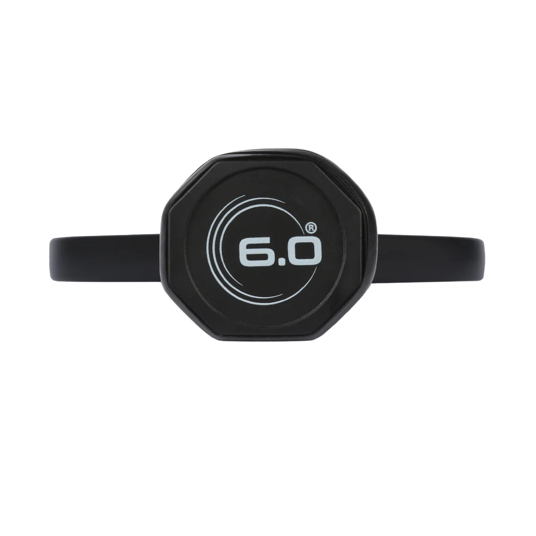 Pala de pickleball Six Zero Double Black Diamond Elongated Control de 15 mm
