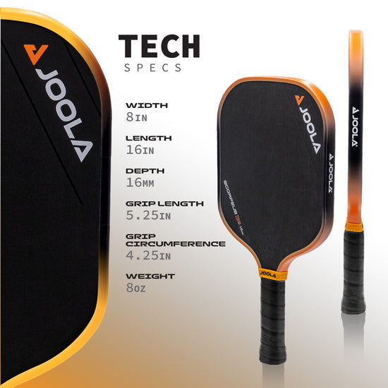 JOOLA Scorpeus 3S Trech Spec sheet