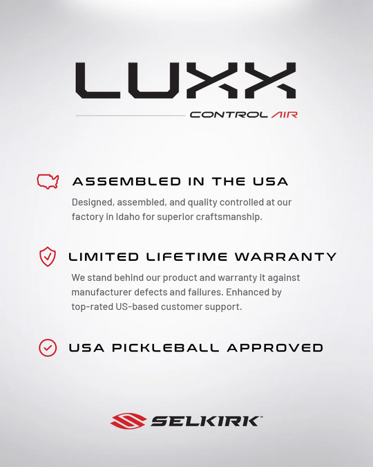 Pala de Pickleball Selkirk Epic Luxx Control Air (Liquidación final)