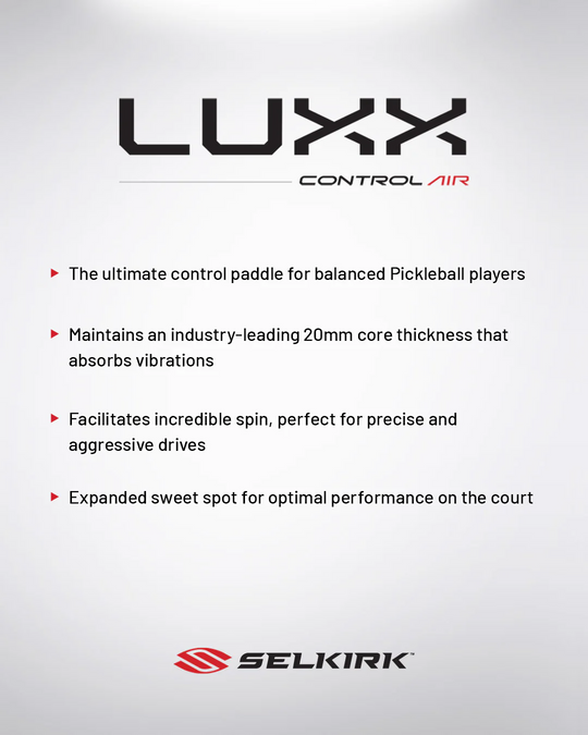 Pala de Pickleball Selkirk Epic Luxx Control Air (Liquidación final)