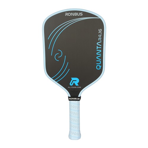 Pickleball paddle with Ronbus Quanta branding on a white background
