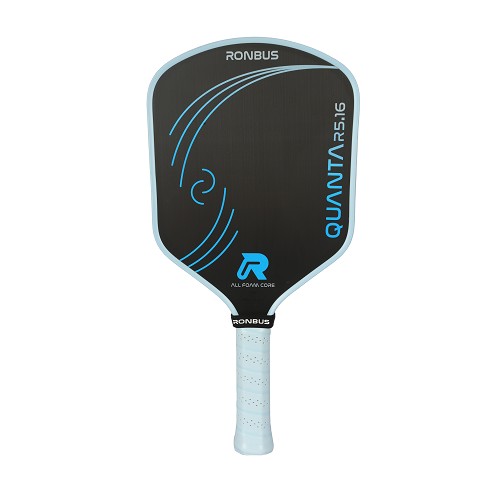 Pickleball paddle with Ronbus Quanta branding on a white background