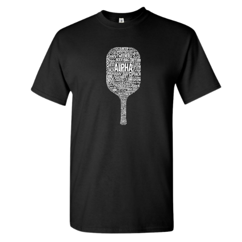 Alpha Soft Feel Pickleball Paddle Cotton T-Shirt — Shop at Pickleball Paddles US