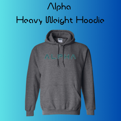 Alpha Heavy Weight Classic Fit Hoodie - Pickleball Paddle Shop