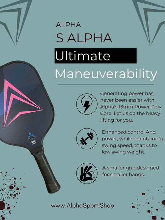 Alpha S Pickleball Paddle - Pickleball Paddles Canada