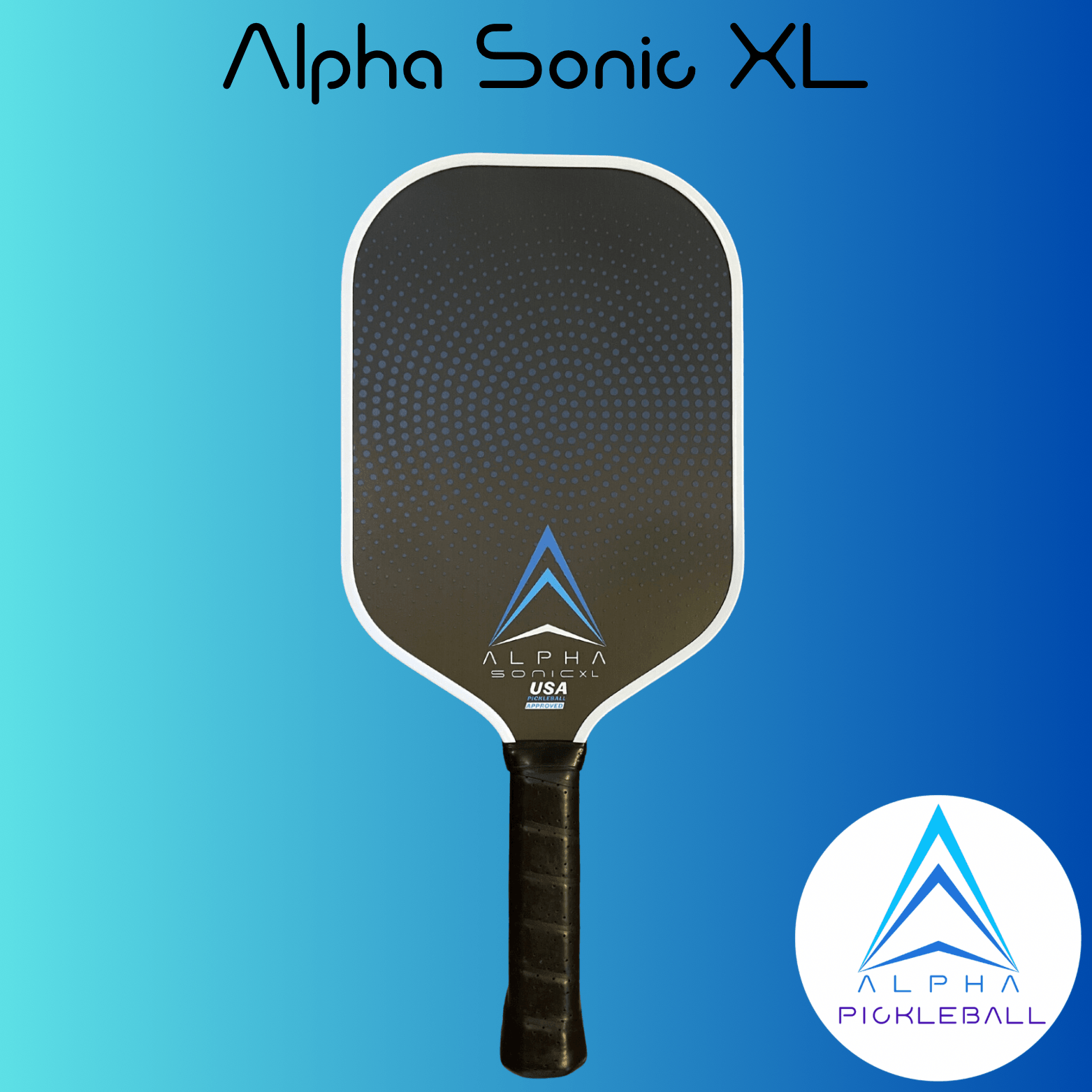 Alpha Sonic XL 17mm (Raw Carbon) - Pickleball Paddle Shop