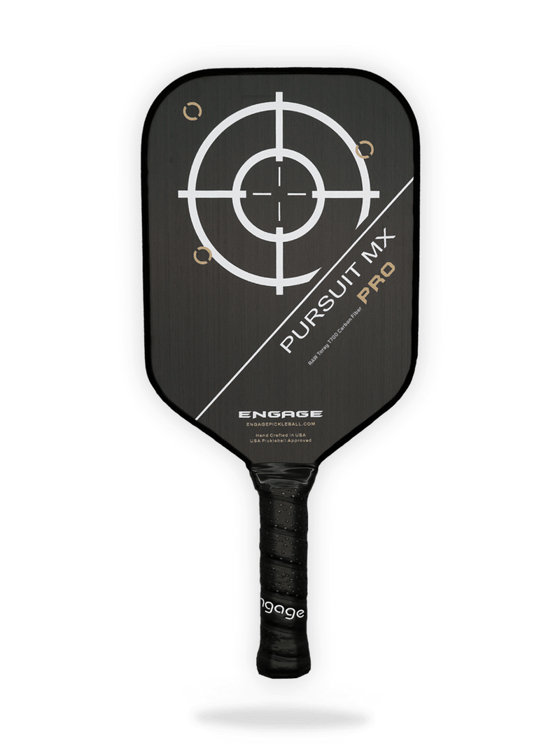 Engage Pursuit Pro MX Raw T700 Carbon Fiber Elongated Pickleball Paddle - Pickleball Paddle Shop