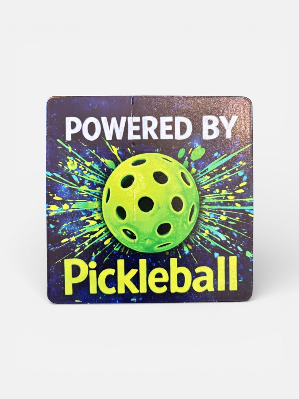 Pickleball Wooden Coasters — Detail View