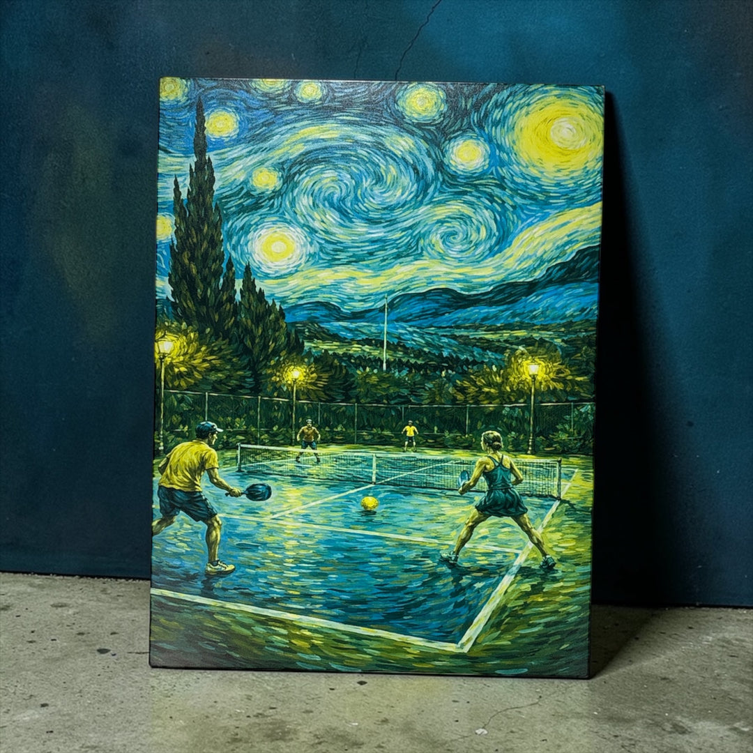 Starry Pickleball Art