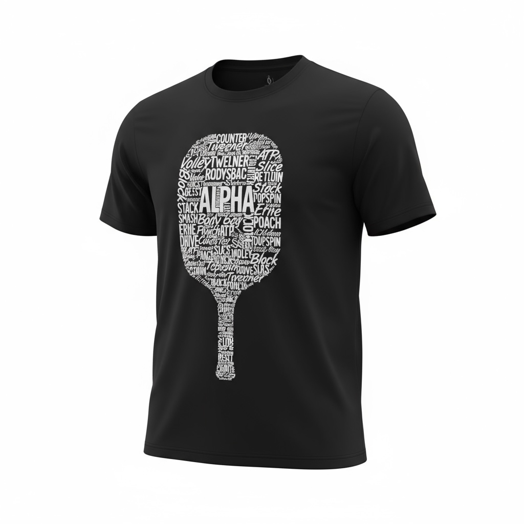 Alpha Pickleball Paddle Dri-fit T-Shirt