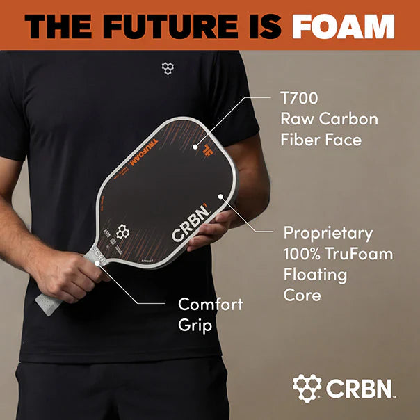 CRBN⁴ TruFoam Barrage Pickleball Paddle — Side View