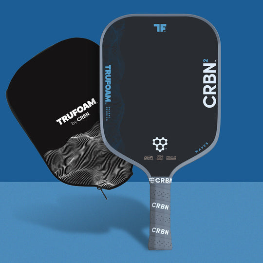 CRBN² TruFoam Waves Square pickleball paddle front view
