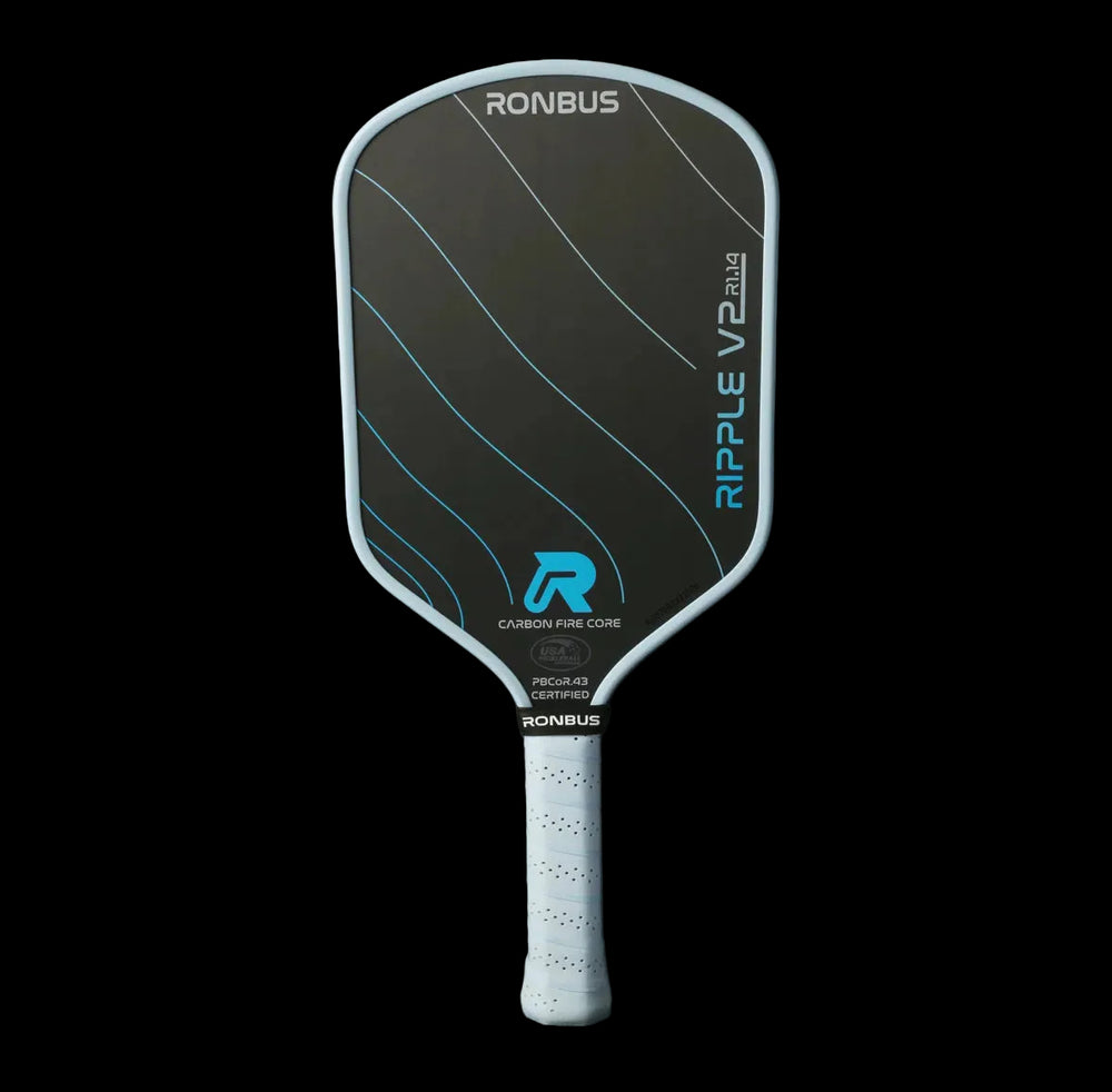 Close up of Ronbus Ripple V2 R1.14 raw T700 carbon fiber face