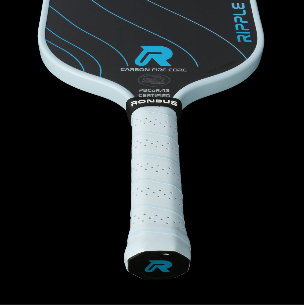 Ronbus Ripple V2 R1.14 FIRE Core Elongated 14mm Pickleball Paddle