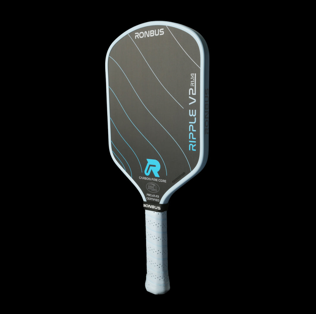 Ronbus Ripple Core Ronbus Ripple V2 R1.14 FIRE Core Elongated 14mm Pickleball Paddle ...