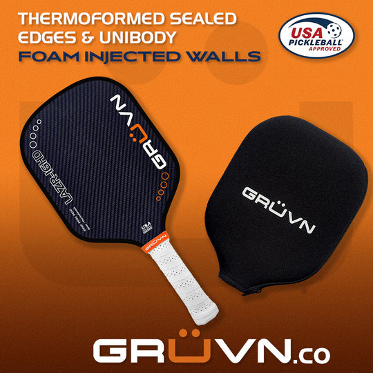 GRUVN LAZR 16HD Pickleball Paddle (Hybrid Shape)