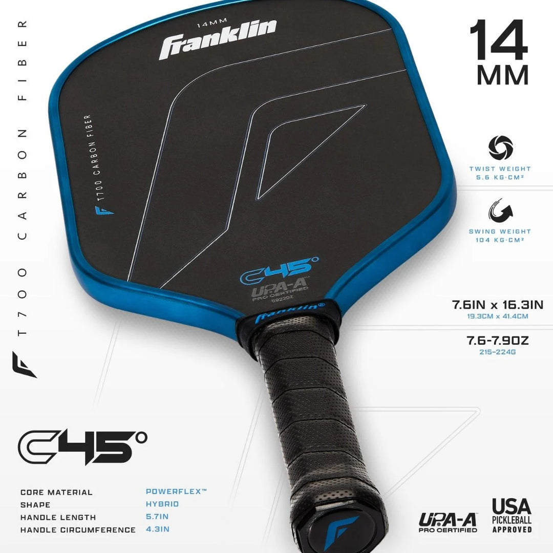 Franklin C45 Carbon Fiber Pickleball Paddle
