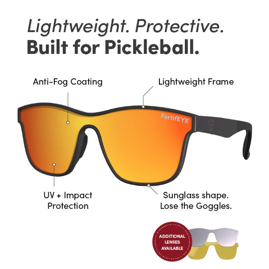 CRBN Drift Pickleball Glasses — Triple Lens System — Shop at Pickleball Paddles US