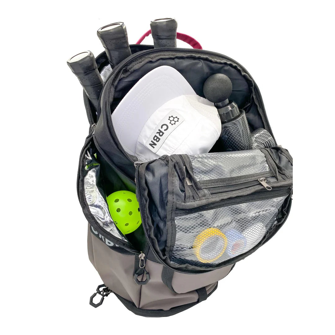 CRBN Pro Team Pickleball Backpack — Thermal-Lined 3-Paddle Storage — Shop at Pickleball Paddles US
