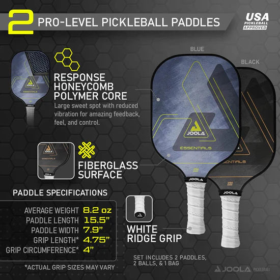 JOOLA Essentials Pickleball Paddle Set — Shop at Pickleball Paddles US
