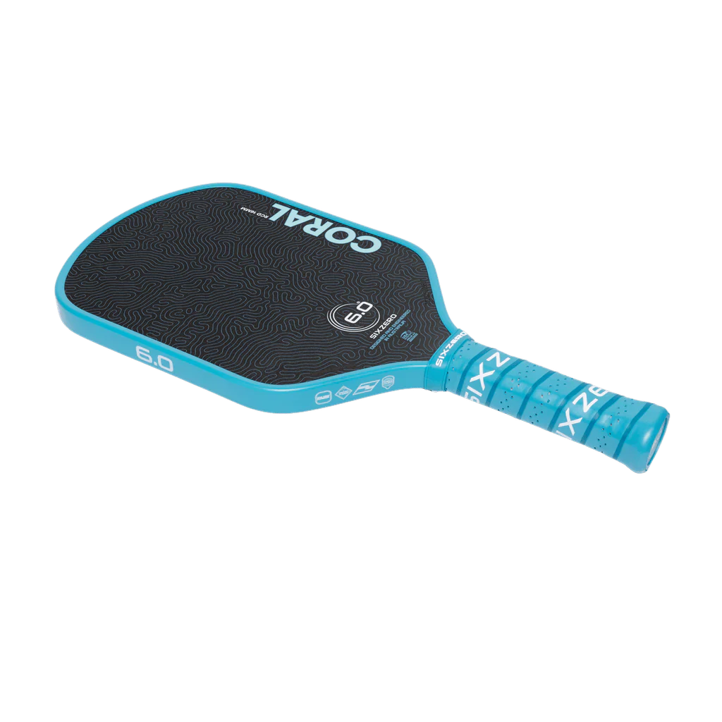Six Zero Coral 16mm Elongated Pickleball Paddle