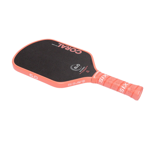 Six Zero Coral 16mm Elongated Pickleball Paddle