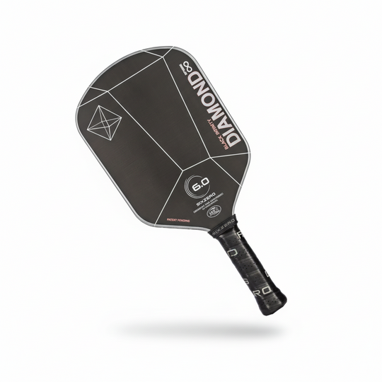 Pala de pickleball Six Zero Infinity Edgeless Black Diamond Power 