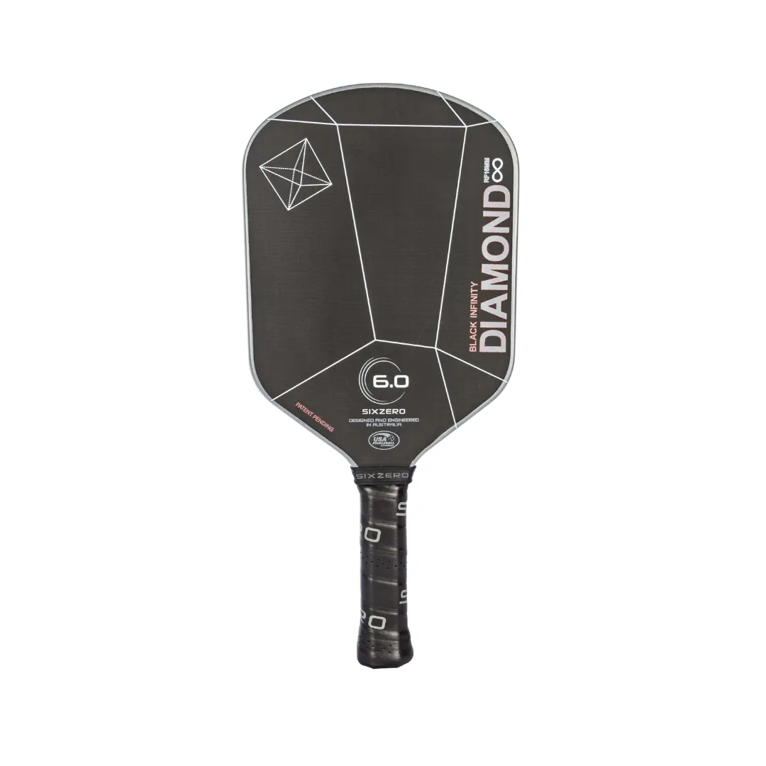 Six Zero Infinity Edgeless Black Diamond Power Pickleball Paddle