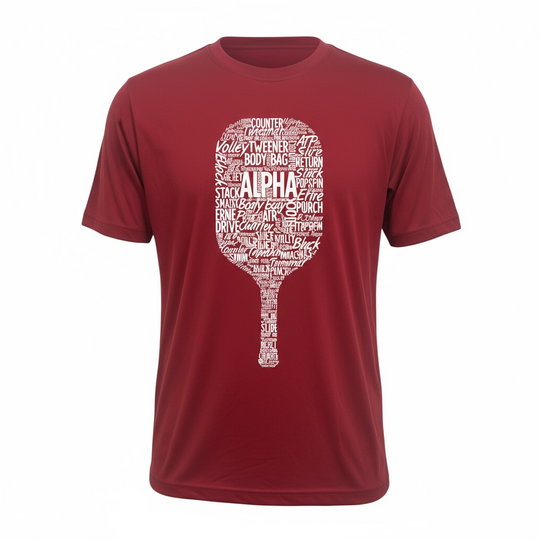 Alpha Pickleball Paddle Dri-fit T-Shirt