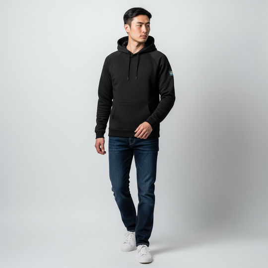 Black Performance Hoodie Small Logo