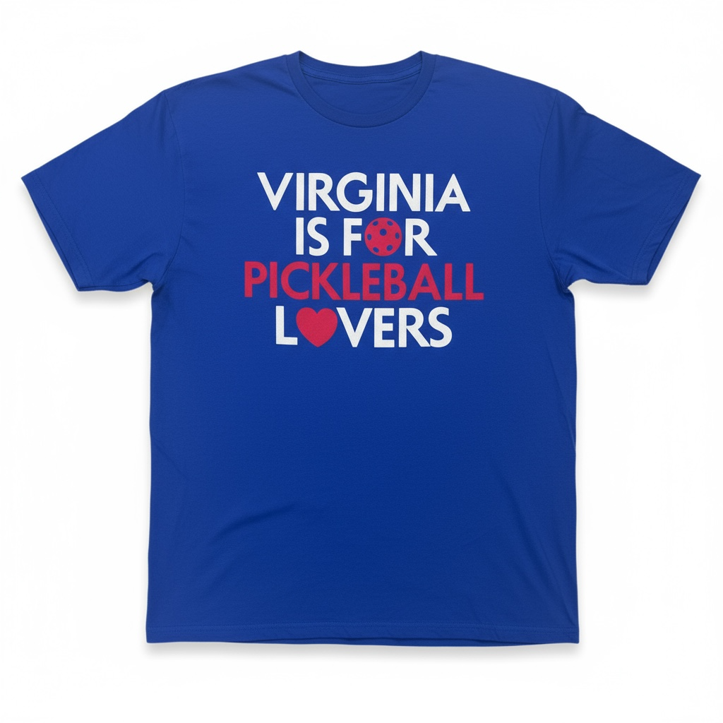 Virginia Is For Pickleball Lovers Cotton T-Shirt