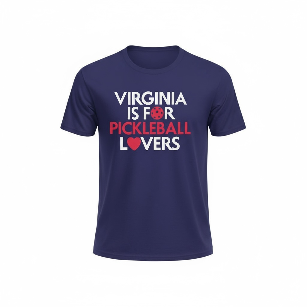 Virginia Is For Pickleball Lovers Cotton T-Shirt