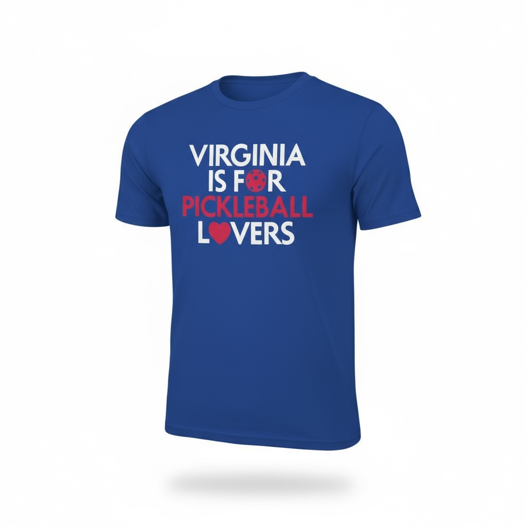 Virginia Is For Pickleball Lovers Cotton T-Shirt