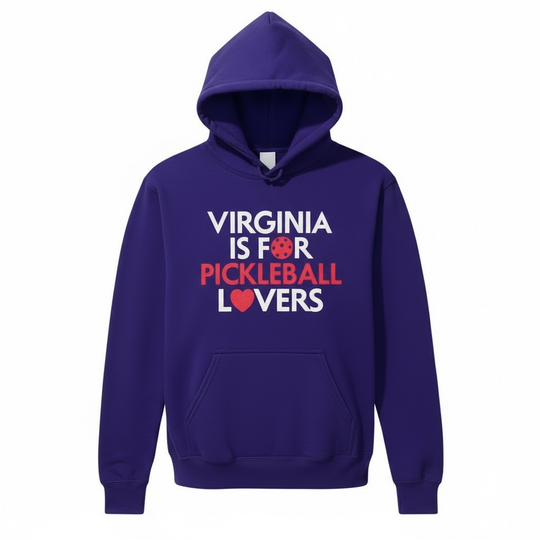 Virginia Is For Pickleball Lovers Heavy Weight Hoodie