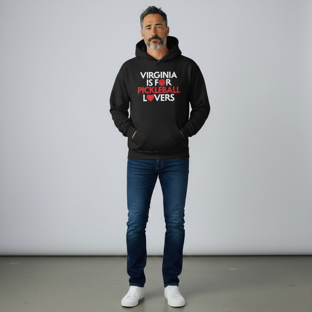 Virginia Is For Pickleball Lovers Heavy Weight Hoodie — Shop at Pickleball Paddles US
