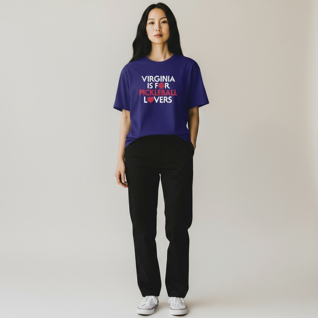 Virginia Is For Pickleball Lovers Cotton T-Shirt