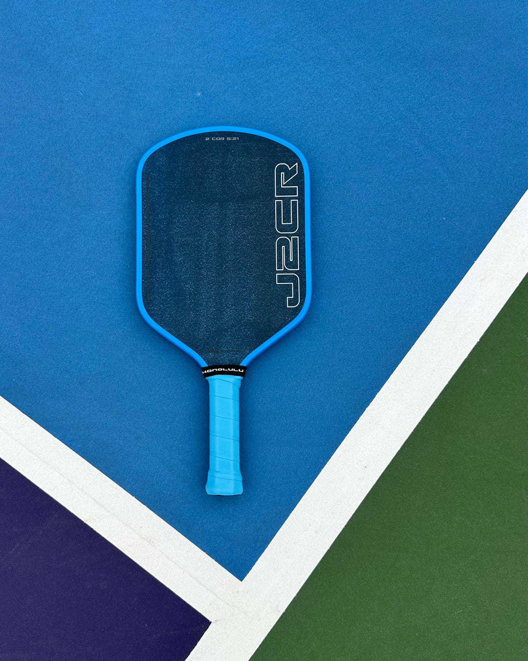 Honolulu J2CR Crystal Blue™ Endurance Surface™ Pickleball Paddle