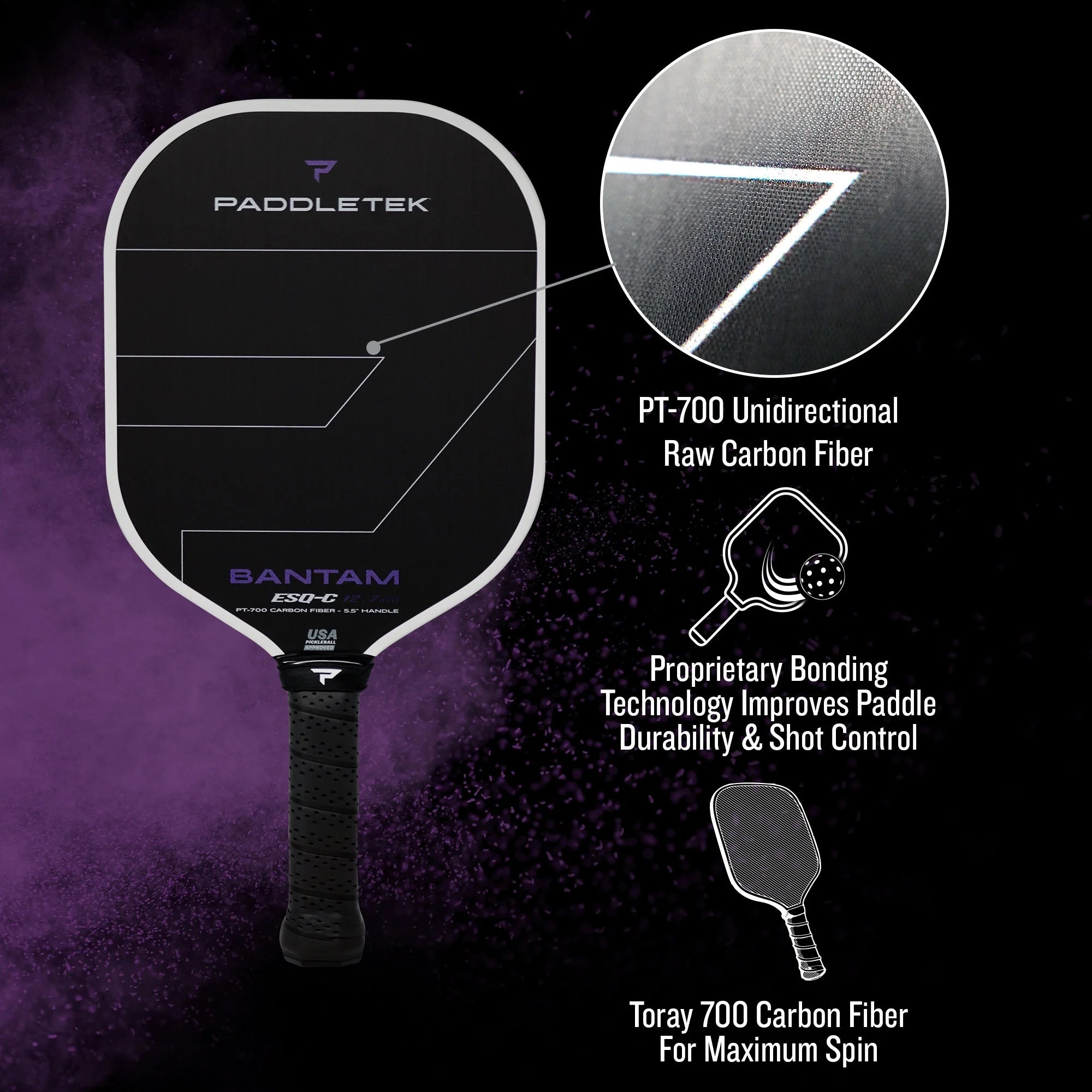 Paddletek Bantam ESQ-C 12.7 Pickleball Paddle