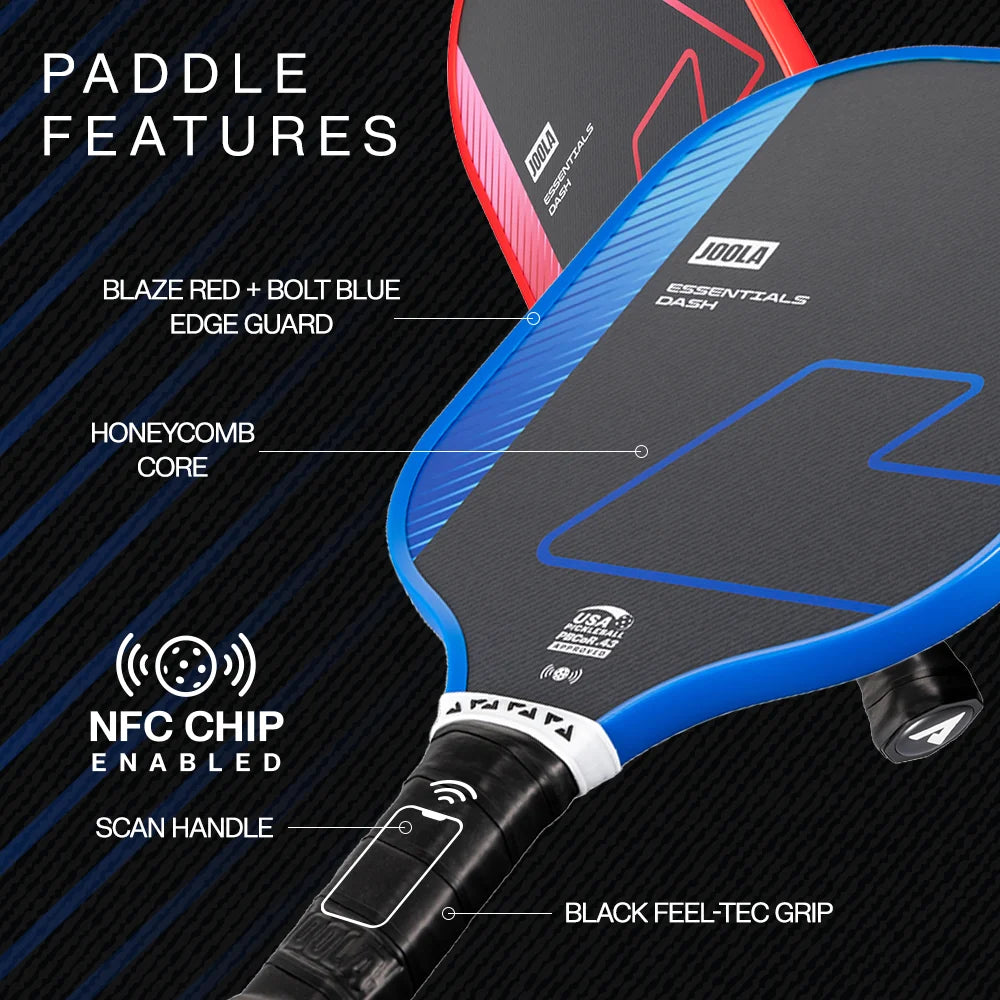 Ensemble de raquettes de pickleball JOOLA BEN JOHNS BLUE LIGHTNING