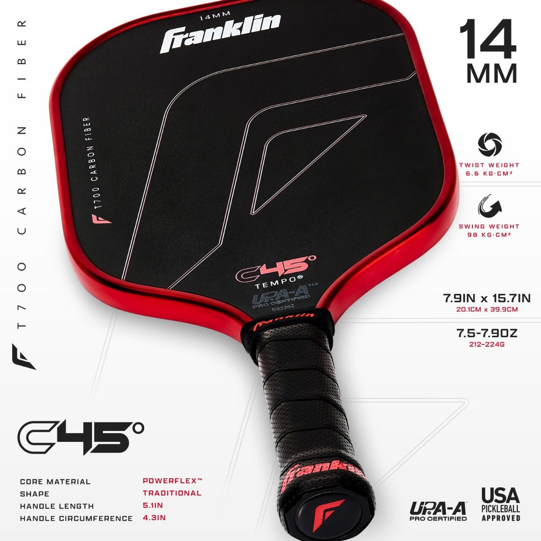 Vợt Pickleball Franklin C45 Sợi Carbon