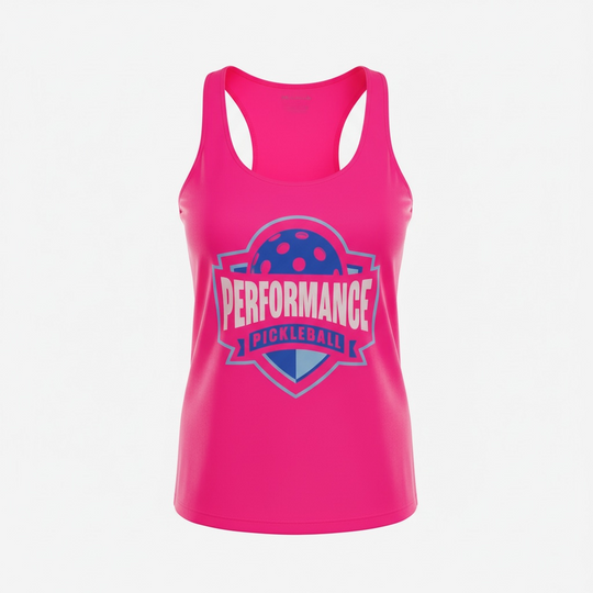 Performance Tank Top Large Blue Logo