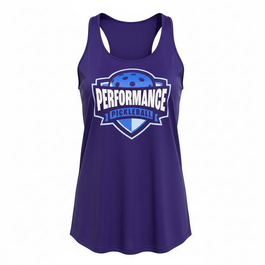 Performance Tank Top Large Blue Logo