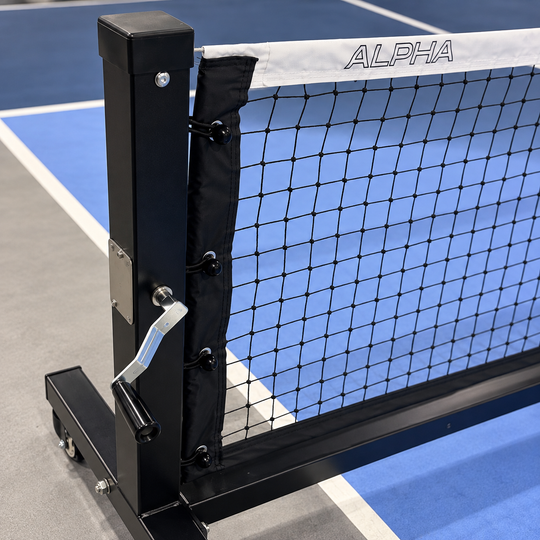 Alpha Semi Permanent Pickleball Net With Wheels