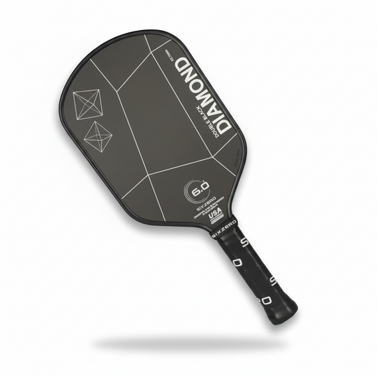 Six Zero Double Black Diamond Elongated Control 15mm Pickleball Paddle