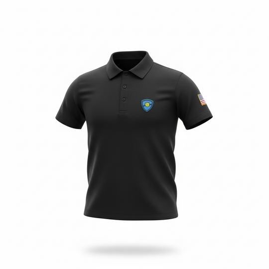 Alpha Performance Pickleball Polo – Shield Logo Edition — Side View